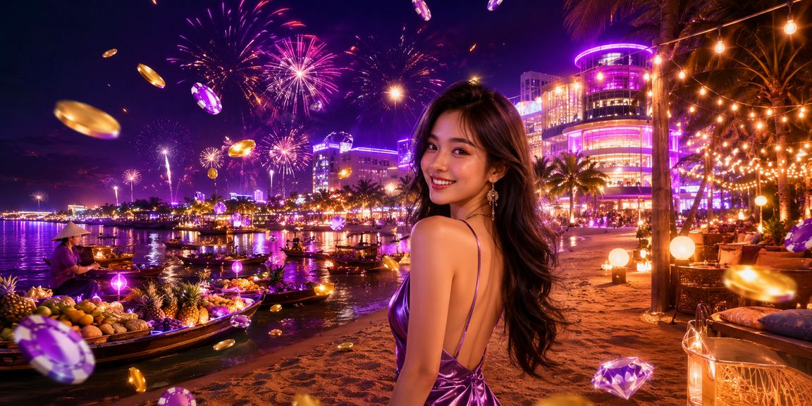 Cảnh quay casino tại miền Tây sông nước về đêm